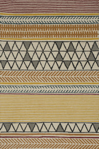 MULTICOLOR TRIBAL HAND TUFTED CARPET by Imperial Knots - Image 1