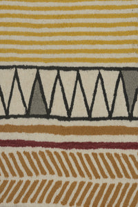 MULTICOLOR TRIBAL HAND TUFTED CARPET by Imperial Knots - Image 3