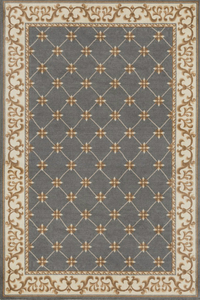 GREY PERSIAN TRADITIONAL HAND TUFTED CARPET