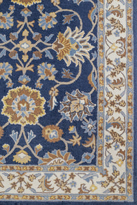 BLUE AND GREY PERSIAN HAND TUFTED CARPET by Imperial Knots - Image 3