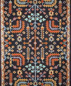 CHARCOAL AND MULTICOLOR PERSIAN HAND TUFTED CARPET