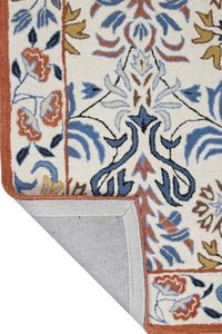 MULTICOLOR PERSIAN HAND TUFTED CARPET by Imperial Knots - Image 4