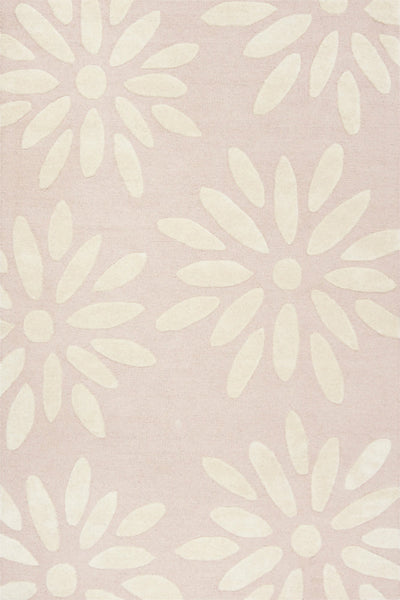 PINK AND IVORY KIDS HAND TUFTED CARPET