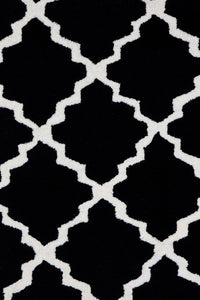 BLACK AND WHITE MOROCCAN HAND TUFTED CARPET by Imperial Knots - Image 3