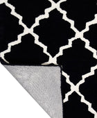 BLACK AND WHITE MOROCCAN HAND TUFTED CARPET by Imperial Knots - Image 4