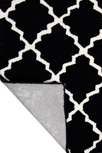 BLACK AND WHITE MOROCCAN HAND TUFTED CARPET by Imperial Knots - Image 4