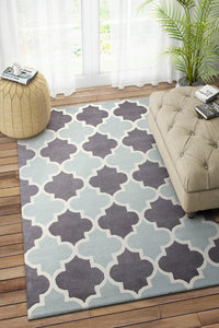 GREY MOROCCAN HAND TUFTED CARPET by Imperial Knots - Image 2