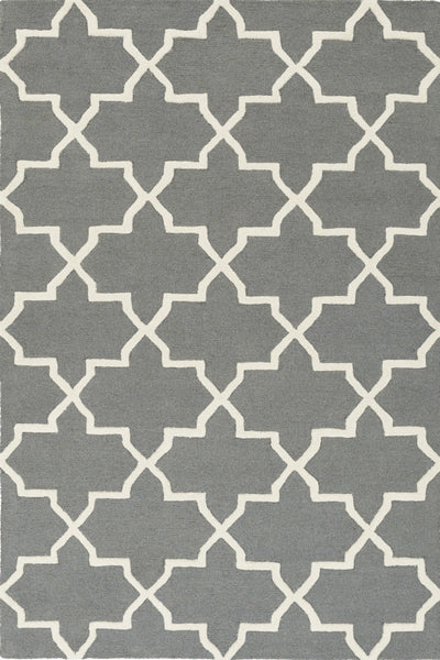 GREY AND WHITE MOROCCAN HAND TUFTED CARPET