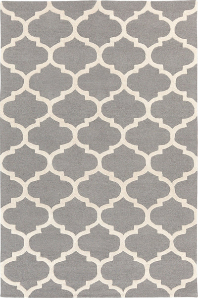 GREY AND WHITE MOROCCAN HAND TUFTED CARPET