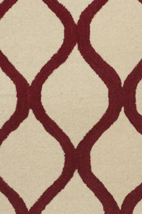 IVORY TRELLIS HAND TUFTED CARPET by Imperial Knots - Image 3