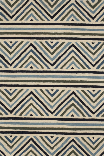 MULTICOLOR ZIG ZAG HAND TUFTED CARPET
