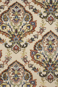 MULTICOLOR FLORAL HAND TUFTED CARPET by Imperial Knots - Image 1