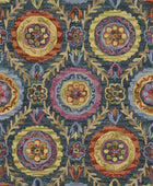 MULTICOLOR SUZANI HAND TUFTED CARPET by Imperial Knots - Image 1