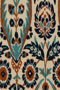 BLUE DAMASK HAND TUFTED CARPET by Imperial Knots - Image 3