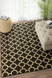 BLACK MOROCCAN HAND TUFTED CARPET by Imperial Knots - Image 2
