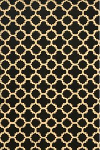 BLACK MOROCCAN HAND TUFTED CARPET by Imperial Knots - Image 1