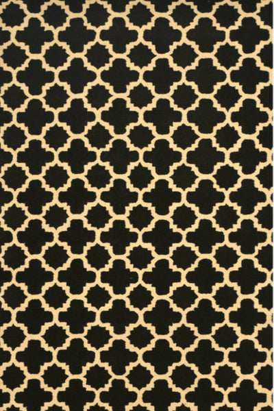 BLACK MOROCCAN HAND TUFTED CARPET