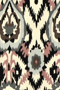 MULTICOLOR IKAT HAND TUFTED CARPET by Imperial Knots - Image 3