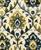 IVORY DAMASK HAND TUFTED CARPET by Imperial Knots - Image 3