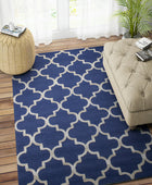 BLUE SILVER MOROCCAN HAND TUFTED CARPET