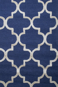BLUE SILVER MOROCCAN HAND TUFTED CARPET by Imperial Knots - Image 3