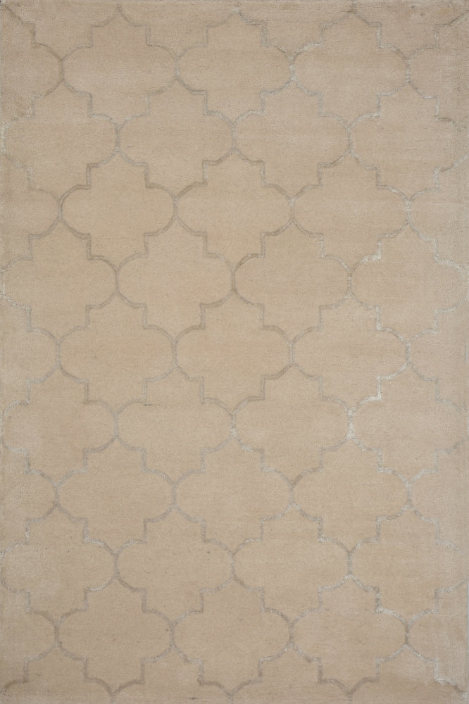 BEIGE MOROCCAN HAND TUFTED CARPET
