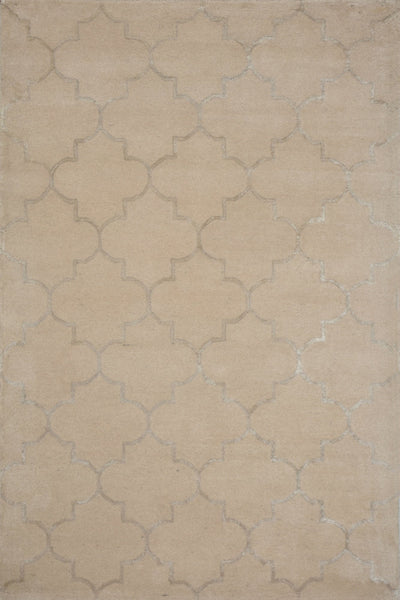 BEIGE MOROCCAN HAND TUFTED CARPET