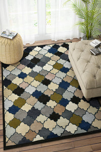 MULTICOLOR MOROCCAN HAND TUFTED CARPET by Imperial Knots - Image 2