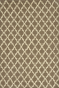 BROWN AND IVORY MOROCCAN HAND TUFTED CARPET by Imperial Knots - Image 1