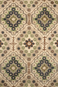 IVORY TRADITIONAL HAND TUFTED CARPET by Imperial Knots - Image 1