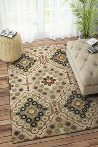IVORY TRADITIONAL HAND TUFTED CARPET by Imperial Knots - Image 2