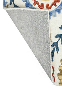 MULTICOLOR SUZANI HAND TUFTED CARPET by Imperial Knots - Image 4