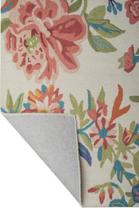 MULTICOLOR FLORAL HAND TUFTED CARPET by Imperial Knots - Image 4