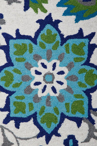 GREEN SUZANI HAND TUFTED CARPET by Imperial Knots - Image 3