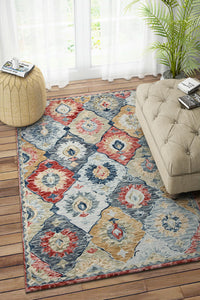 MULTICOLOR BAKHTIAR HAND TUFTED CARPET by Imperial Knots - Image 2
