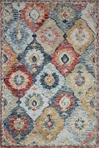 MULTICOLOR BAKHTIAR HAND TUFTED CARPET by Imperial Knots - Image 1