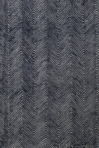 BLUE CHEVRON HAND TUFTED CARPET by Imperial Knots - Image 3