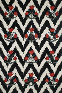 BLACK CHEVRON HAND TUFTED CARPET by Imperial Knots - Image 1