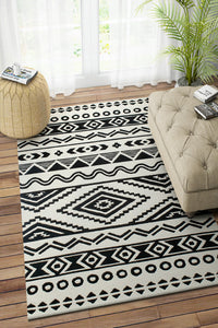 GREY CHARCOAL EMBOSSED HAND TUFTED CARPET by Imperial Knots - Image 2