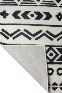 GREY CHARCOAL EMBOSSED HAND TUFTED CARPET by Imperial Knots - Image 4