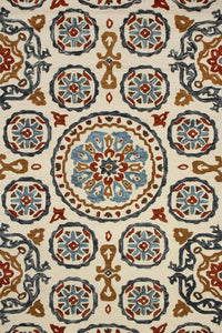 MULTICOLOR SUZANI HAND TUFTED CARPET by Imperial Knots - Image 1