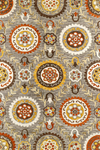 GREY SUZANI HAND TUFTED CARPET by Imperial Knots - Image 1