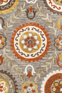 GREY SUZANI HAND TUFTED CARPET by Imperial Knots - Image 3