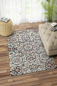 MULTICOLOR SUZANI HAND TUFTED CARPET by Imperial Knots - Image 2