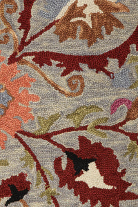 MULTICOLOR SUZANI HAND TUFTED CARPET by Imperial Knots - Image 3