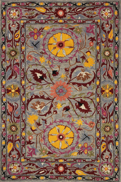 MULTICOLOR SUZANI HAND TUFTED CARPET