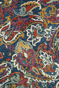 BLUE SUZANI HAND TUFTED CARPET by Imperial Knots - Image 1