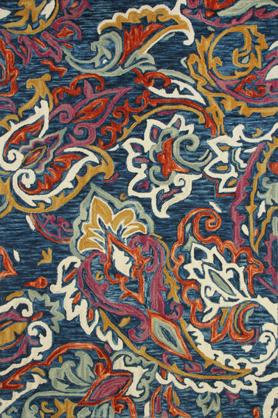 BLUE SUZANI HAND TUFTED CARPET