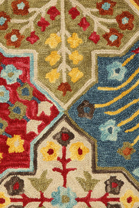 MULTICOLOR BESPOKE HAND TUFTED CARPET by Imperial Knots - Image 3