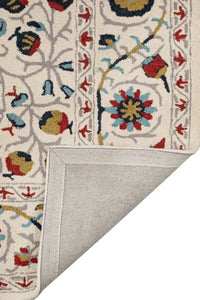 IVORY SUZANI HAND TUFTED CARPET by Imperial Knots - Image 4